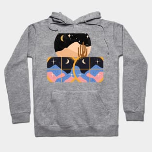 star and moon Hoodie